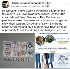 down syndrome awareness hibiscus coast seconds