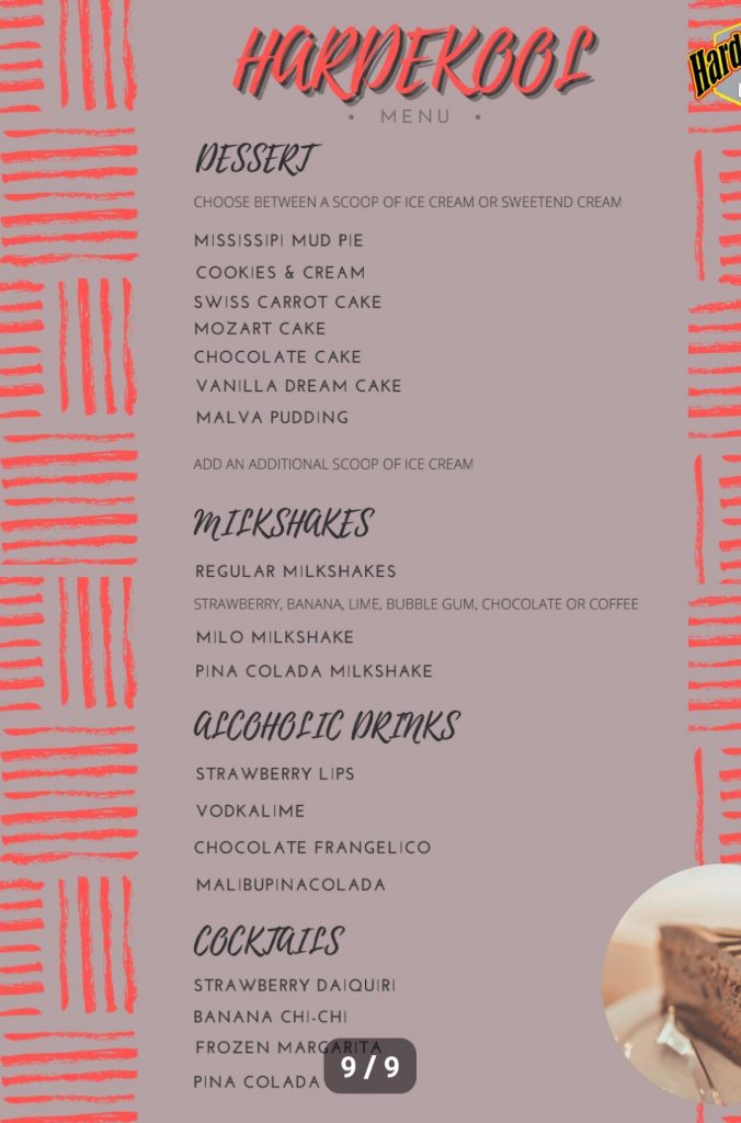 hardekool menu local first sebenza